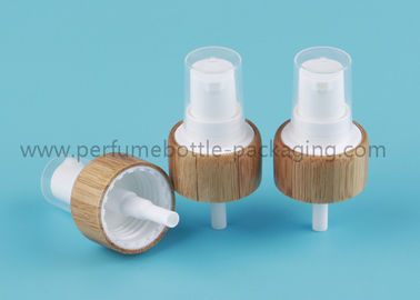 24 / 410 Bamboo Sheathed Closure Cream Pump With PP Small Cap