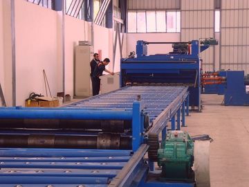 Standard cut to length line , hot rolled mild steel light pole machine for 6m 8m 14m