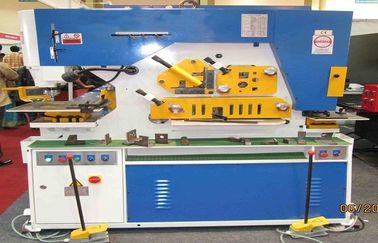 Hydraulic punch & shear Ironworker Machine , Light Pole Machine cutting 25mm Max