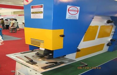 Hydraulic punch & shear Ironworker Machine , Light Pole Machine cutting 25mm Max