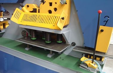 Hydraulic punch & shear Ironworker Machine , Light Pole Machine cutting 25mm Max