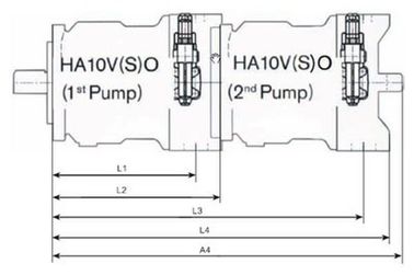High Speed Rotary High Pressure Hydraulic Piston Pumps Small Volume A10VSO 71